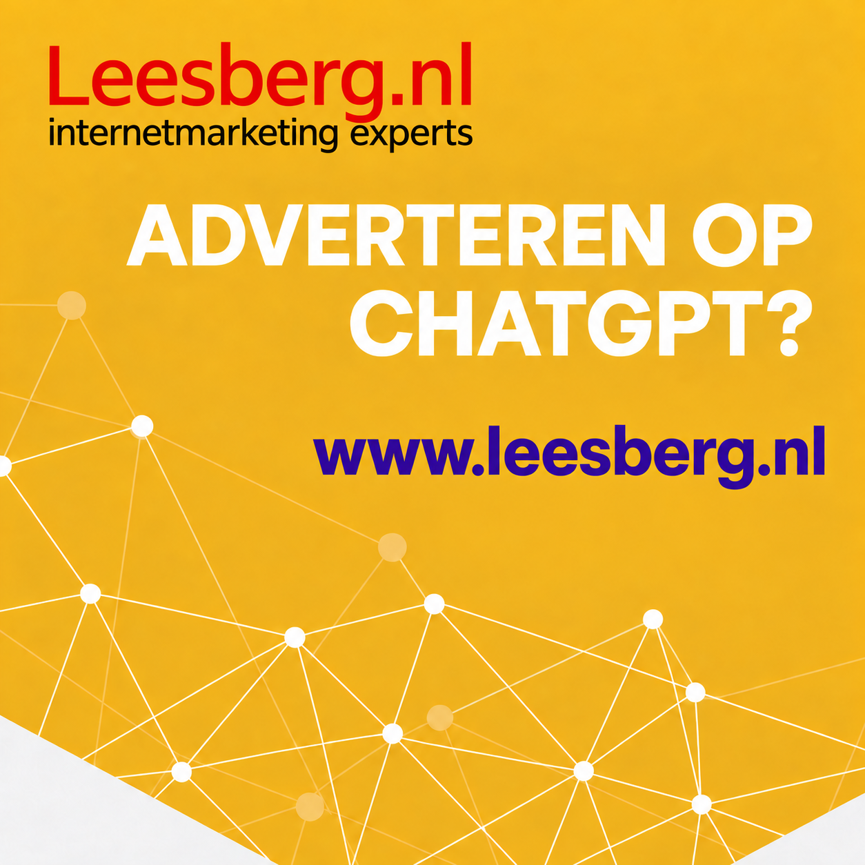 Adverteren op ChatGPT advertentie